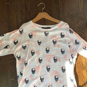 NWT skull cashmere shirt/sweater